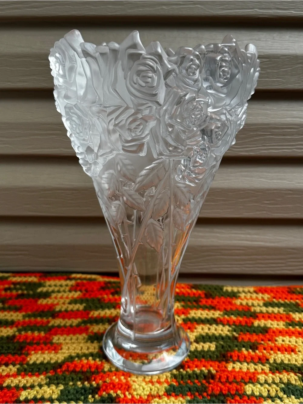 Shannon Crystal By Godinger Rose Bouquet Irish Crystal Vase